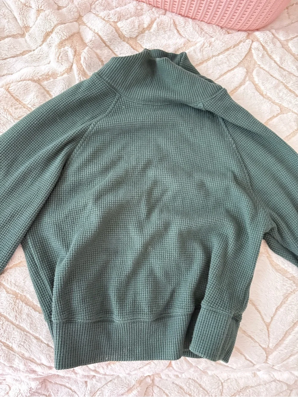 ALO Yoga Ribbed Cowl Neck Sweater — Sage Green